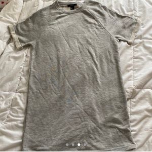 Forever 21 Light Grey T-Shirt Dress